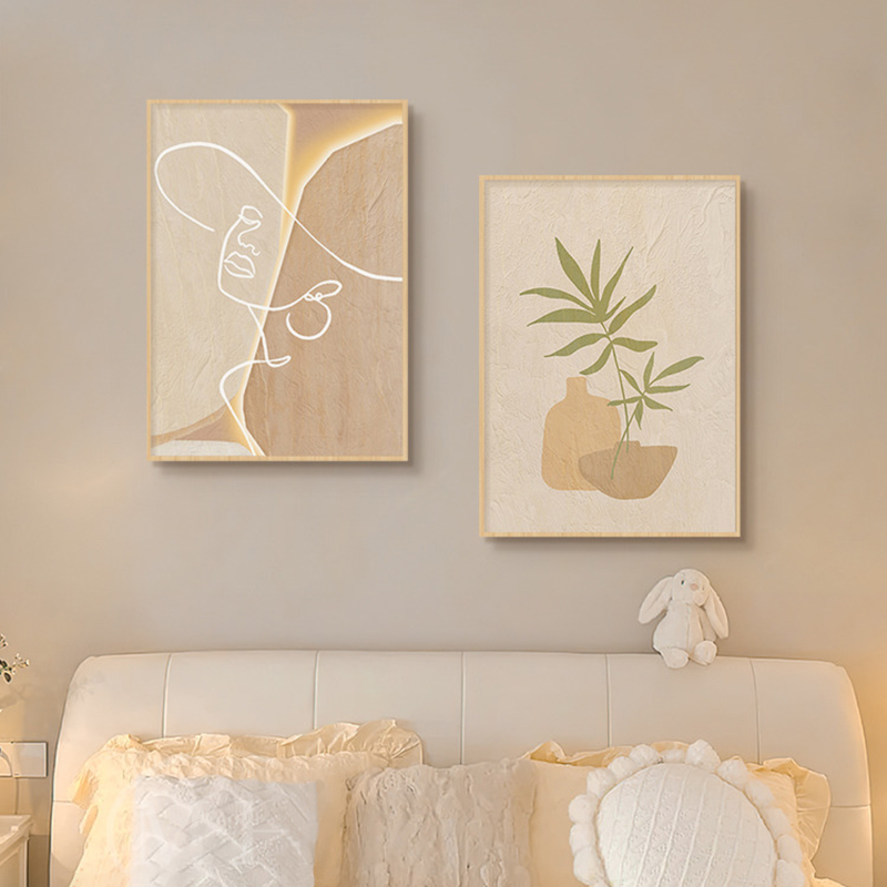 Korean Lifestyle Aesthetic - Pintura em Tela de Arte Abstrata