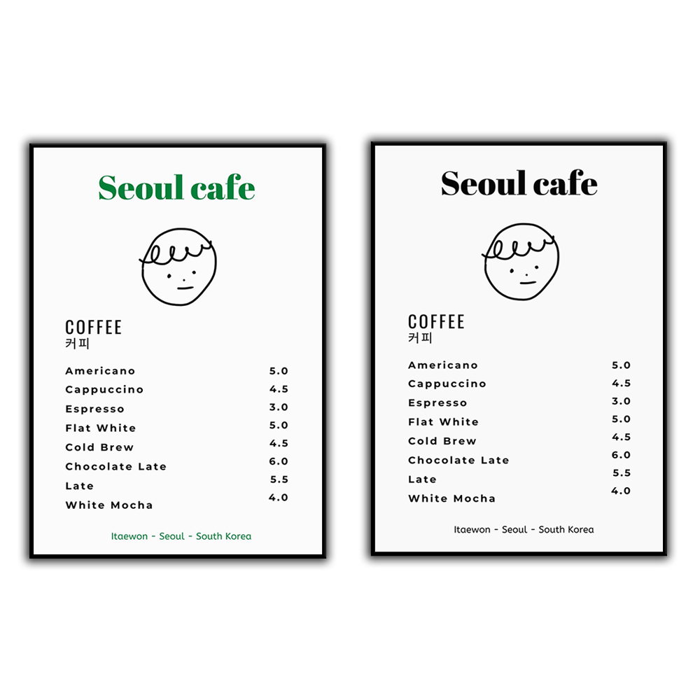 Korean Lifestyle Aesthetic - Seul café impressão arte da parede