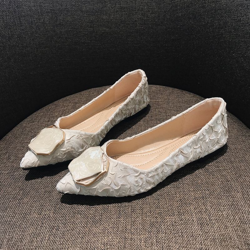 Korean Daily Lifestyle - Sapatos Femininos Elegantes de Bico Fino