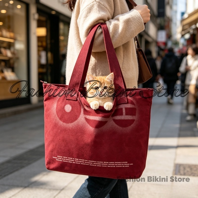 Nova Bolsa de Ombro de Lona Ve - Korean Daily Lifestyle avaliação e preço