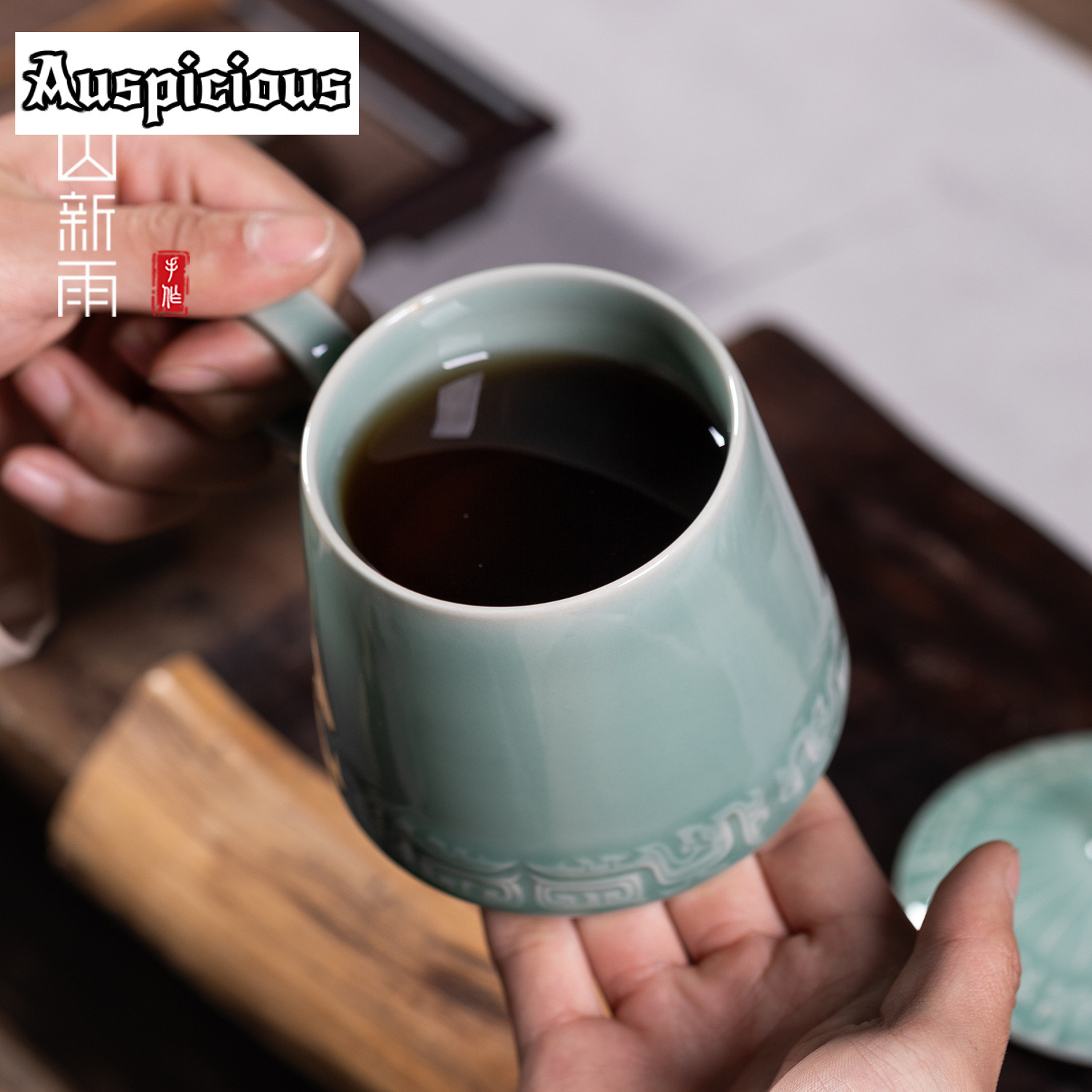 395ml longquan celadon bronze  - Celadon Ceramic Cup avaliação e preço