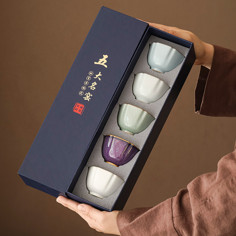 Cinco fornos famosos 5 xícaras - Celadon Ceramic Cup avaliação e preço